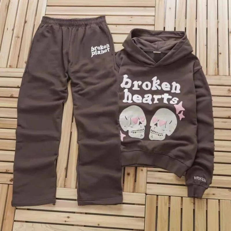 Broken Hearts Brown Tracksuit