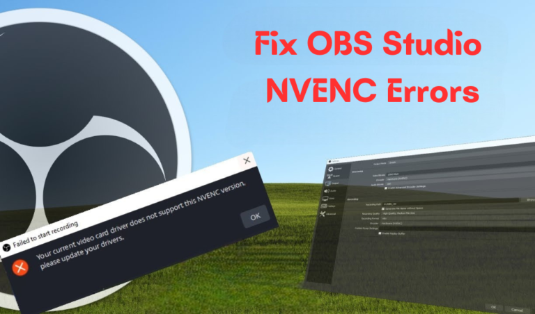 OBS Studio NVENC Errors