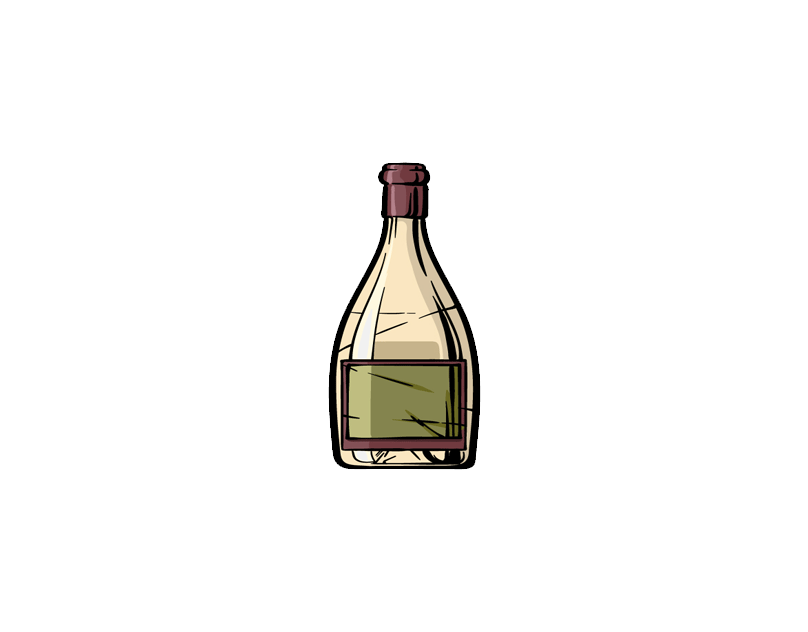 Easy Wine Botal Drawing